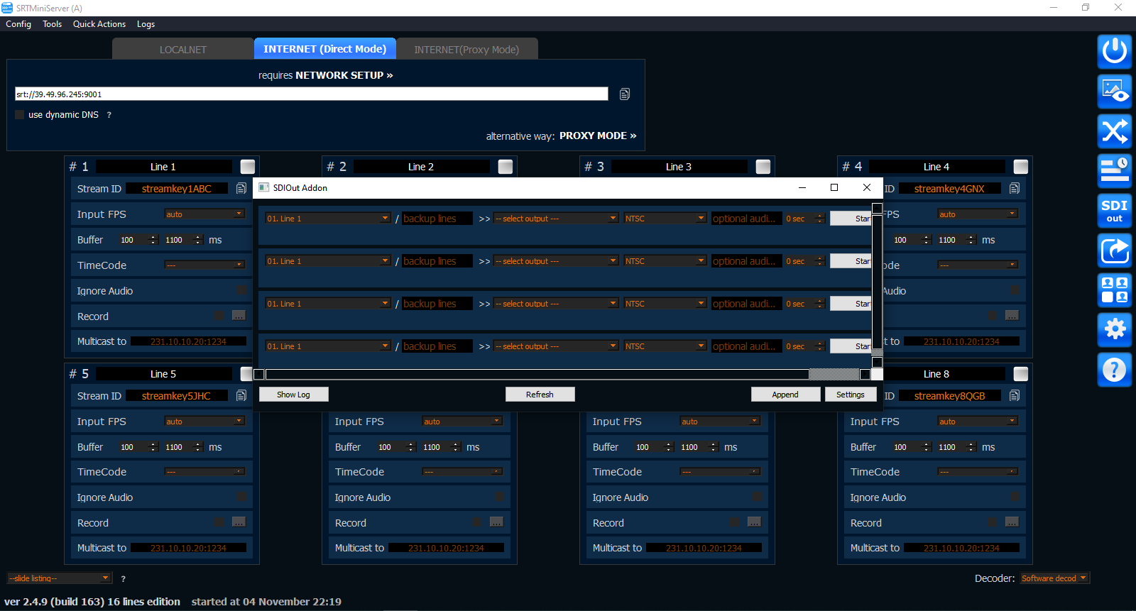 SRT Mini Server