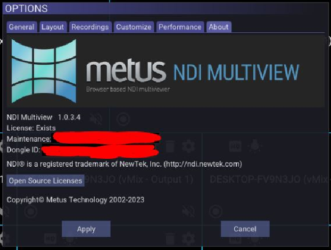 Metus NDI Multiview